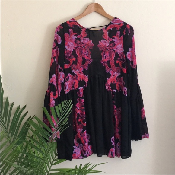 Free People Symphony Printed Slip Dress - Picture 6 of 8